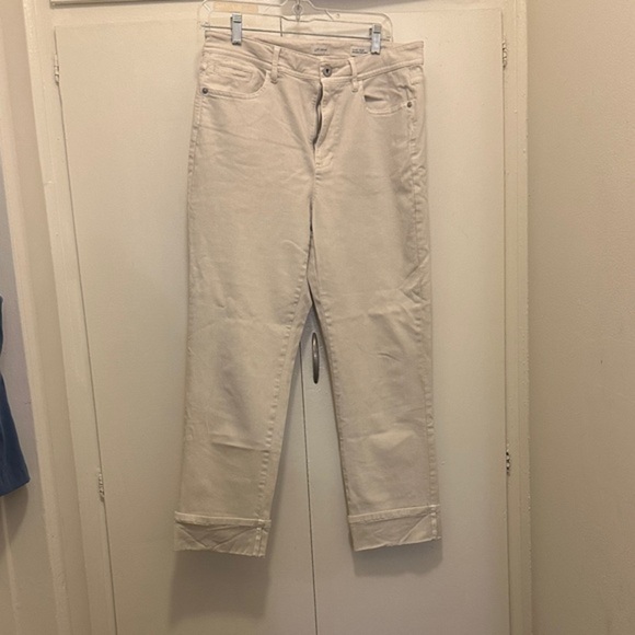 J. Jill Pants - J. Jill High-Rise Cream Denim Jeans
